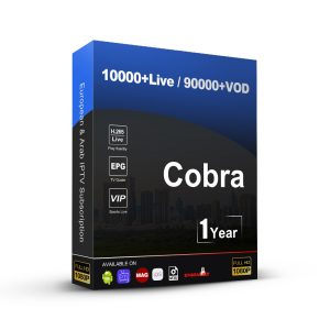 Cobra 1 Year Sport Movies 4K iptv free test for Smarters