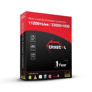 Crystal OTT 12 Months 4K Subscription IPTV & VOD