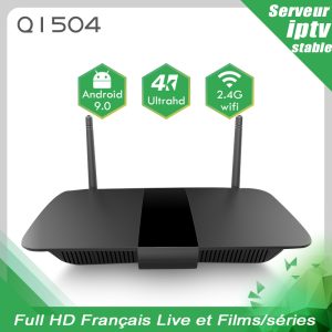 Q1504 Android 9.0 Set Top Box Best europe iptv subscription