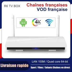 R6 Android 9.0 4K TV Box IPTV box Servers iptv Bestwatch