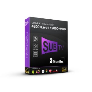 3 mois SUBTV IPTV Code Europe IPTV Subscription M3u IPTV