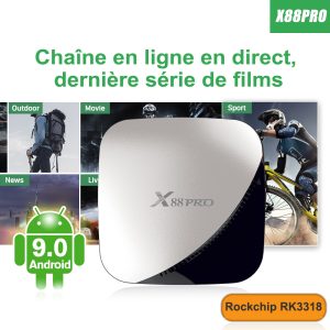 X88 pro Android 9.0 tv box RK3318 Europe Bestiptv