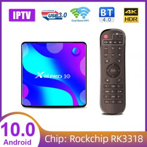 x88 pro 10 tv box android BT4.0 with iptv git