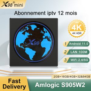 X98 Mini Android 11.0 TV Box S905W2 with bestbuyiptv